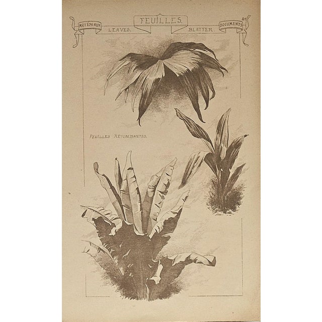 This is an antique set of 4 French sculptural and architectural engravings that date to 1887. They were published in Paris...