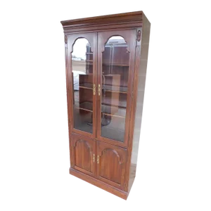 Ethan Allen Georgian Court Cherry Display Lighted Wall Cabinet 119210 ( B )