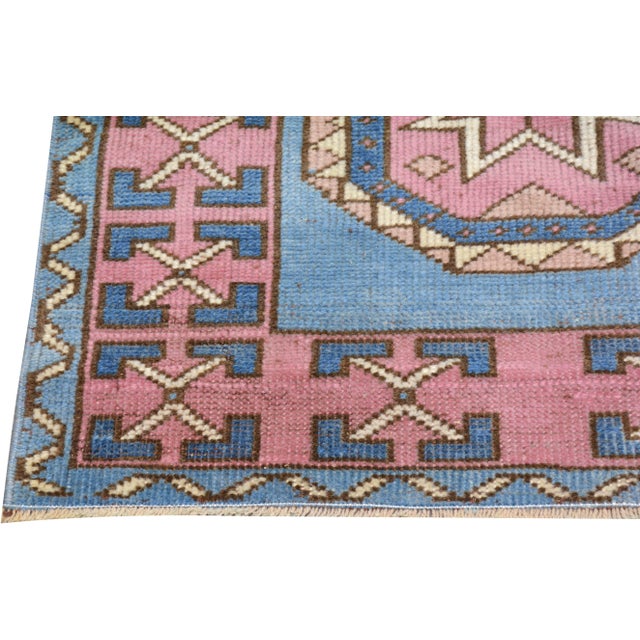 Vintage Turkish Anatolian Hand Knotted Wool Rug, 2'6"x3'8" For Sale - Image 4 of 4