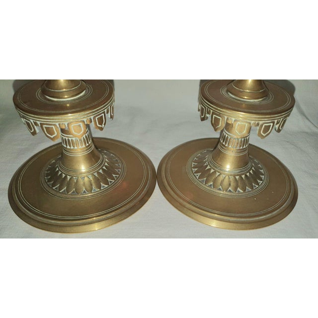 9th Century Gothic Bronze Candlesticks, Set of 2 For Sale - Image 5 of 11