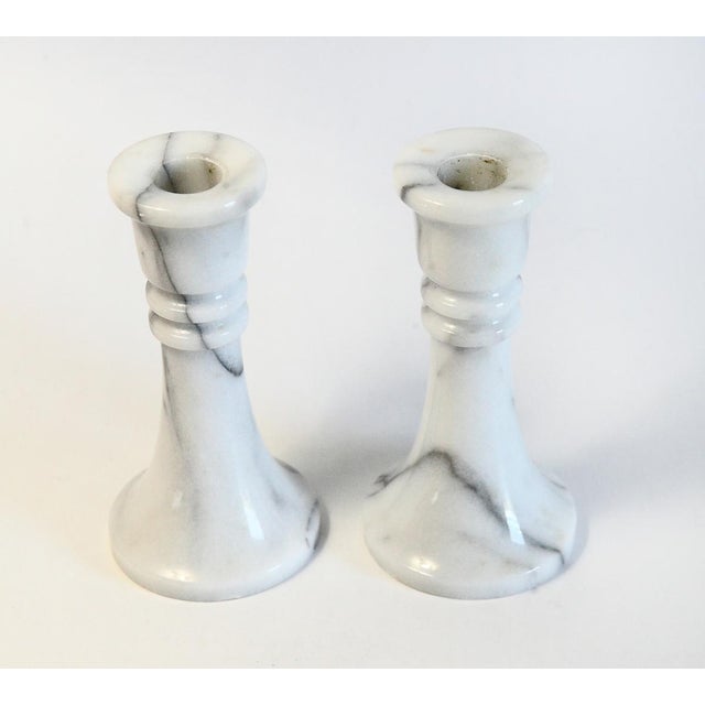Marble Candle Holders A Pair Chairish
