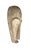 Superb vintage Fang mask carved from a single piece of heavy wood, featuring an elongated heart-shaped face rendered in...