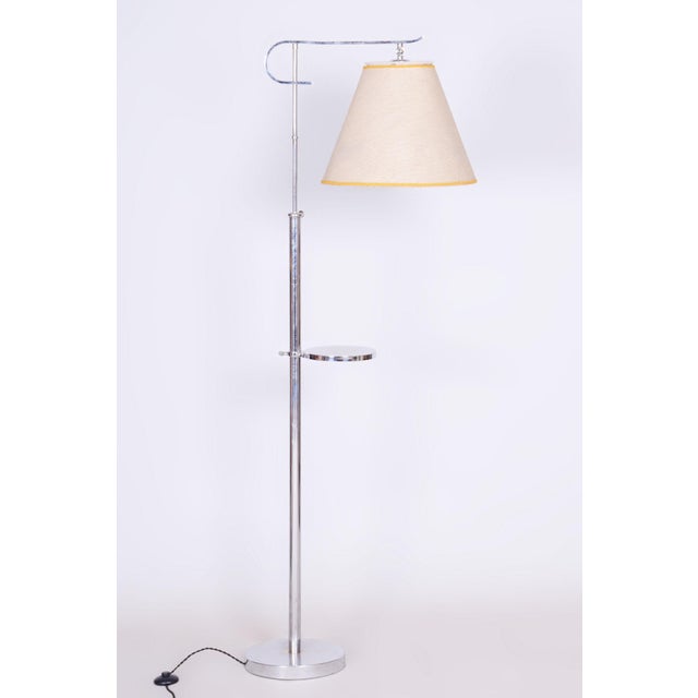 Art Deco Floor Lamp in Chrome, Czechia, 1920s For Sale - Image 11 of 11