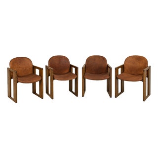Vintage Dialogo Armchairs by Afra & Tobia Scarpa for B&B Italia, 1970s, Set of 4 For Sale
