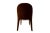 Contemporary Eclipse Dining Chair in Brown Velvet by Moanne For Sale - Image 3 of 4