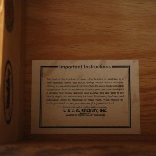 Arts & Crafts Vintage Stickley Arts & Crafts Oak & Hammered Copper Entertainment Cabinet For Sale - Image 3 of 15