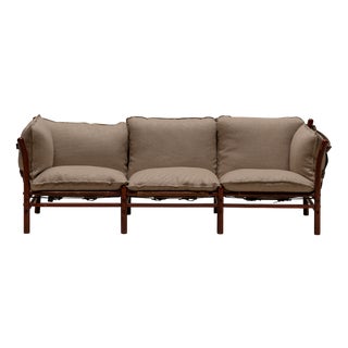 Ilona Safari Three-Seater Sofa by Arne Norell for Aneby Möbler, 1960s For Sale