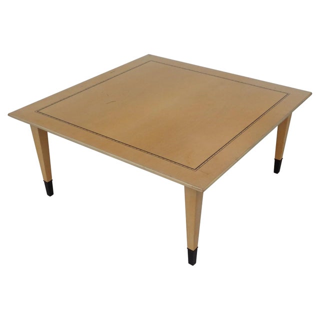 Tan Biedermeir Style Bernhardt Coffee Table For Sale - Image 8 of 8