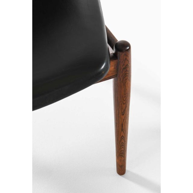 Scandinavian Modern Dining Chairs in Leather by Arne Vodder, 1960s, Set of 6 For Sale - Image 6 of 11