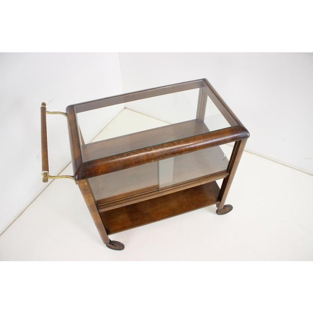 Art Deco Serving Bar Cart, Former Czechoslovakia, 1930s For Sale - Image 4 of 18