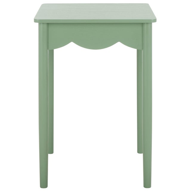 Wood Paislyn Accent Table in Sage For Sale - Image 7 of 7