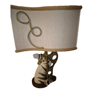 Mid Century Zebra Table Lamp