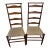 2 Mid 20th Century in the Style of Nichols & Stone Shaker Style Ladderback Side Chairs For Sale