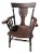 Antique American Oak Carved Armchair by Hubbard & Eldridge Co, Circa 1900’s For Sale