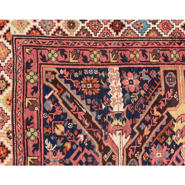 Late 19th Century Colorful Antique Seychor Large Gallery Runner With Multi-Geometric Medallions For Sale - Image 9 of 12