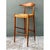 Vintage MCM Wood and Rush Bar Stool For Sale - Image 4 of 12