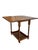 Antique English Oak Drop-Leaf Card Table or Bar Cart With Barley-Twist Legs For Sale - Image 6 of 17