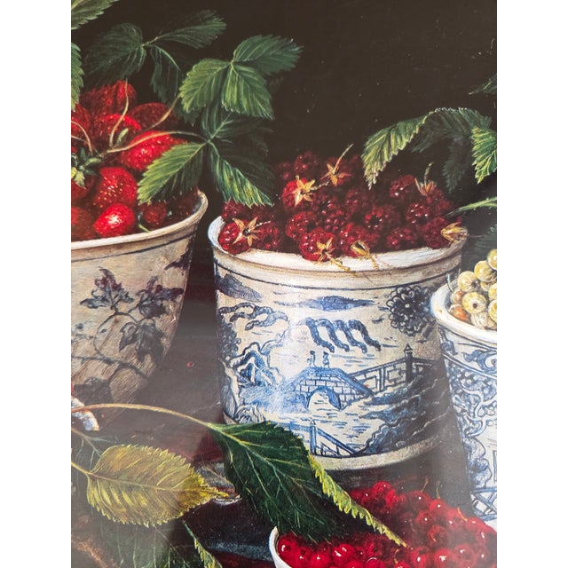 Stephanie Hoppen for Keller Charles Picture Archive Still Life Tray Berries in Blue and While Bowls, England For Sale In Indianapolis - Image 6 of 13
