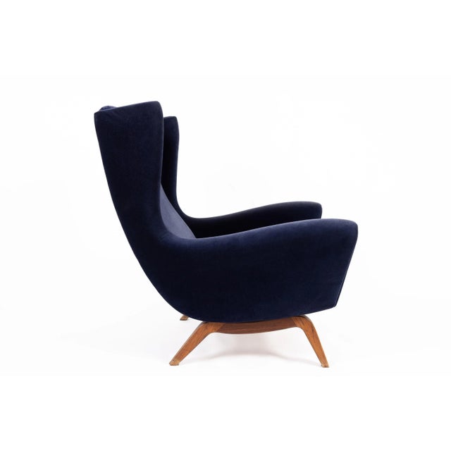 Model 11 High Wingback Lounge Chair by Illum Wikkelsø, 1950s, in Very Good conditions. Designed 1950 to 1959 I have...