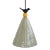 Gray Ceramic Pendant Light With Black Bird, Plug in Cord From kRI kRI Studio For Sale