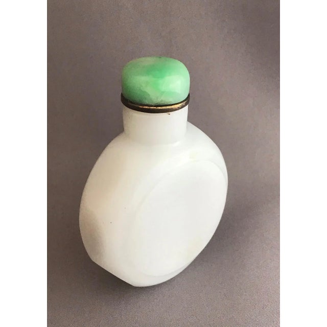 Glass Early 20th Century Vintage Opaline Beijing Glass Snuff Bottle For Sale - Image 7 of 11