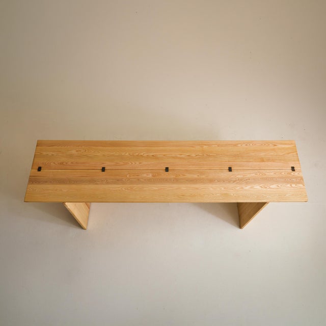 Cassina 'La Barca' Foldable Ash Wood Console + Dining Table by Piero De Martini for Cassina, 1975 For Sale - Image 4 of 14