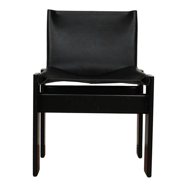 Vintage Black Lacquered Monk Dining Chair by Tobia & Afra Scarpa for Molteni, 1976, Set of 10 For Sale - Image 10 of 18
