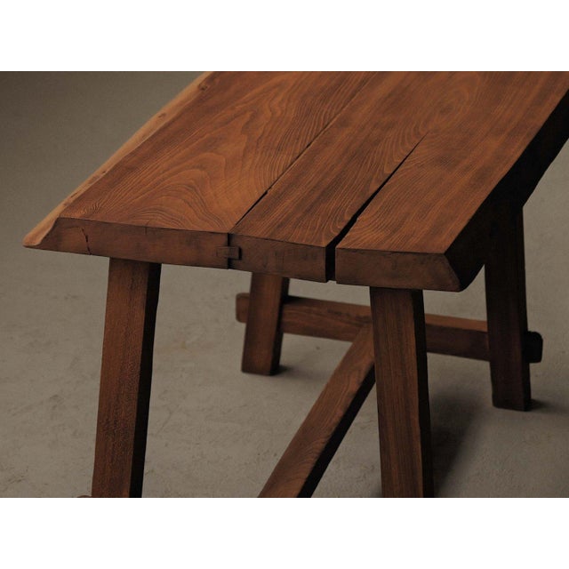 Vintage French Desk in Oak, 1970 For Sale - Image 13 of 18