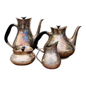 Mid Century 4 Piece Danish Cohr Coffee Tea Set