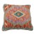 Arteverk Handwoven Afghan Kilim Pillow — Orange & Purple Diamond Medallion For Sale