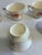 Vintage Ivory China Teacups With Platinum Trim and Poppy Motif, Set of 6 For Sale - Image 11 of 11