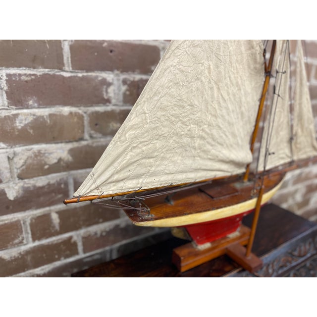 Vintage English Pond Yacht For Sale - Image 4 of 7