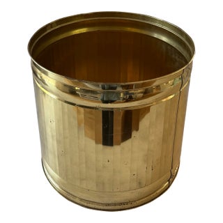 Vintage Brass Indoor Planter For Sale