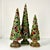 1990s Vintage Americana Boho Chic Christmas Holly Topiary Trees Holiday Accents - Set of 3. For Sale - Image 6 of 17
