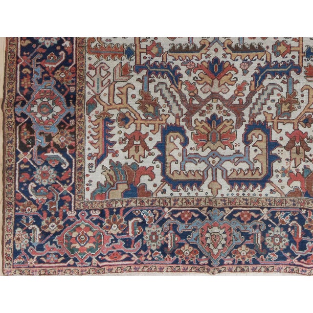 Textile 1920s Vintage Heriz Goravan Rug For Sale - Image 7 of 9