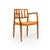 j.l. Møller Danish Modern Dining Chair Set – Models 83 & 66 in Teak & Papercord For Sale - Image 9 of 11