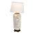 Alabaster White Lattice Bloom Porcelain Lamp For Sale
