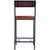Lazarus 27 in. Seat Height Leather and Metal Counter Stool, Industrial Chic For Sale In Chicago - Image 6 of 11
