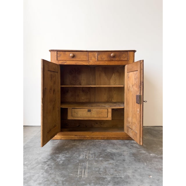 French Antique Late 19th Century French Elm Cupboard For Sale - Image 3 of 13