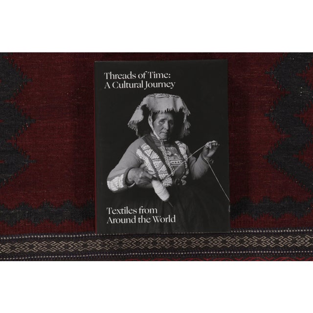 Vintage Persian Kilim Runner, Brick Red With Sawtooth Border - Rug & Kilim For Sale - Image 9 of 9