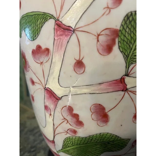 Pair of Late 19th Century Chinese Porcelain & Enameled Lamps For Sale - Image 10 of 12