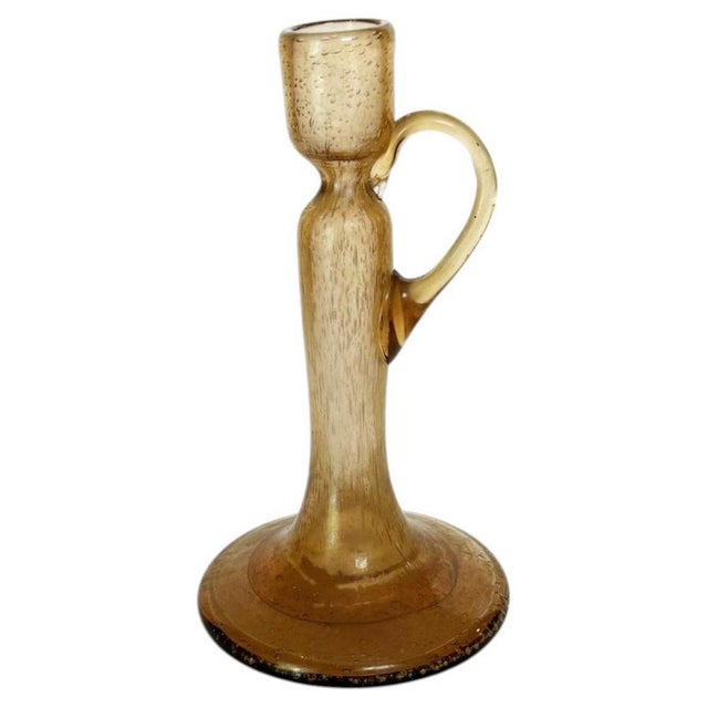 Bubble Glass Candleholder, France, 20th Century For Sale - Image 10 of 10