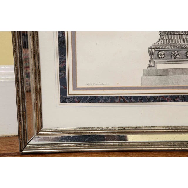 Mid 19th Century Framed Antique Etching of Ship by Piranesi For Sale In New York - Image 6 of 8