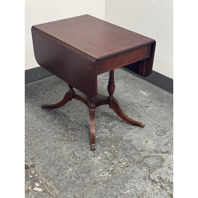 Early 20th Century Imperial Furniture Co. Mahogany Drop-Leaf Pembroke Table, Vintage For Sale - Image 5 of 12
