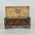 Folk Art Vintage Painted Tramp / Folk Art Sewing Box With Large Pincushion Top & Red Heart Carving For Sale - Image 3 of 18