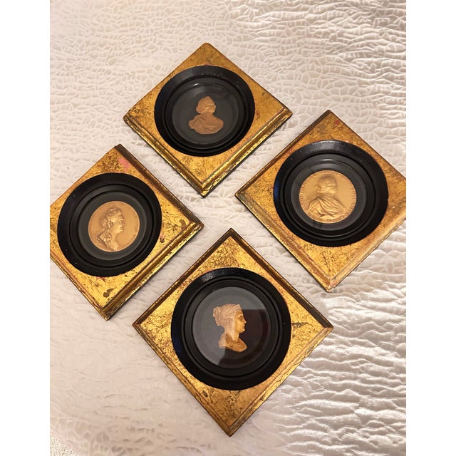 Ornamental & Decorative Materials 4-Pc European Classical Medallion Wall Art Set For Sale - Image 7 of 7