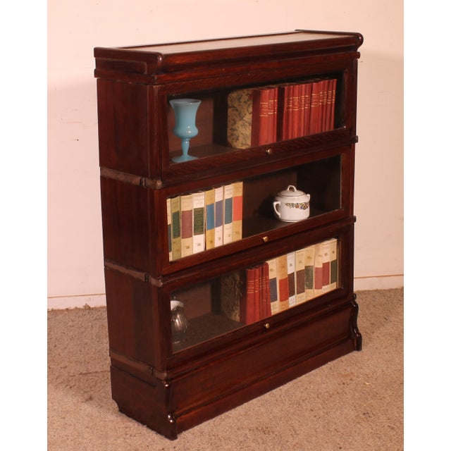 Antique Bookcase in Mahogany from Globe Wernicke, 1890s For Sale - Image 6 of 13
