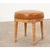 Dimensions: 17 ¼” H x 16” W x 16” D Made in France, this 19th century footstool has a butterscotch leather seat, atop four...