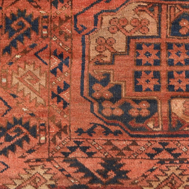 Textile Vintage Bukhara Rug, Afghanistan For Sale - Image 7 of 9