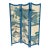 Vintage Three Panel Folding Chinoiserie Room Divider or Screen For Sale